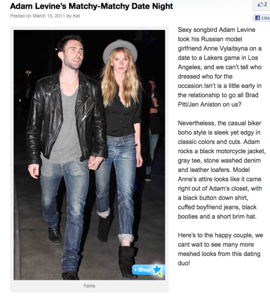 adam levine girlfriend. Adam Levine and his girlfriend